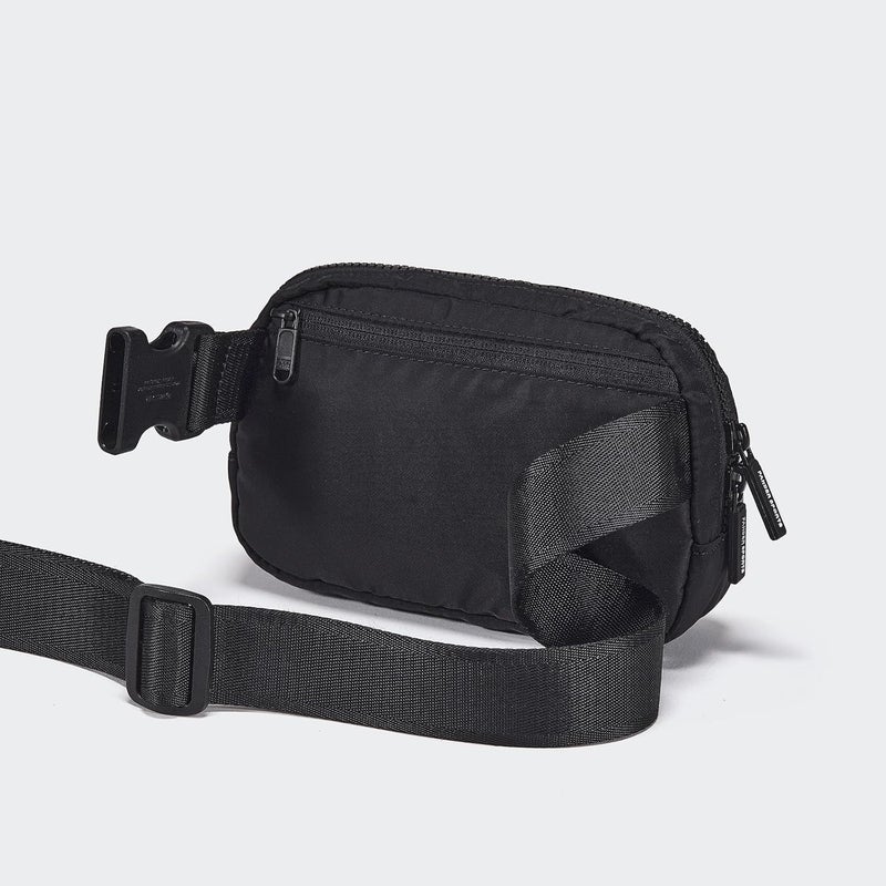 Pander Two Way Zipper Fanny Pack Nylon Everywhere Belt Bag for Women, Water Repellent Waist Packs, Crossbody Bags with Adjustable Strap (Black). - Image 3